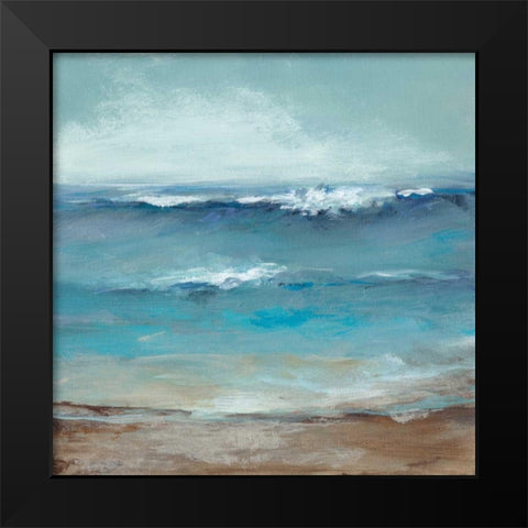 Home by the Sea Black Modern Wood Framed Art Print by Long, Christina