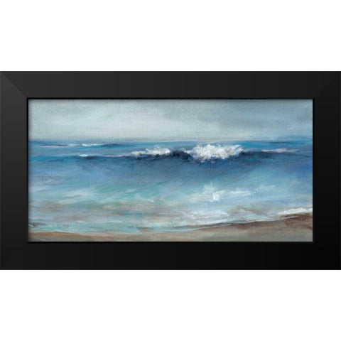 Coastal Breeze Black Modern Wood Framed Art Print by Long, Christina