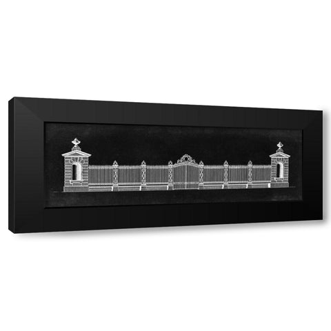 Graphic Palace Gate I Black Modern Wood Framed Art Print by Gibbs, James