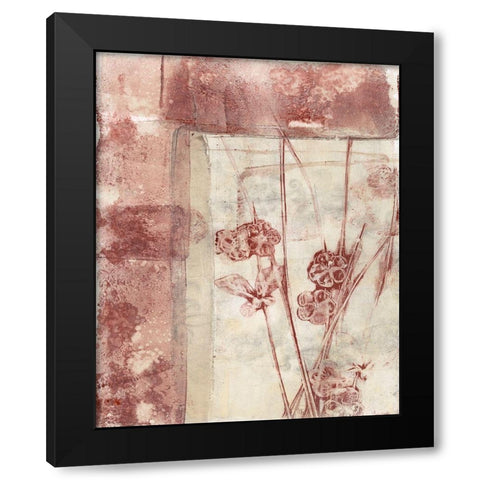 Framed Blossoms I Black Modern Wood Framed Art Print with Double Matting by Goldberger, Jennifer