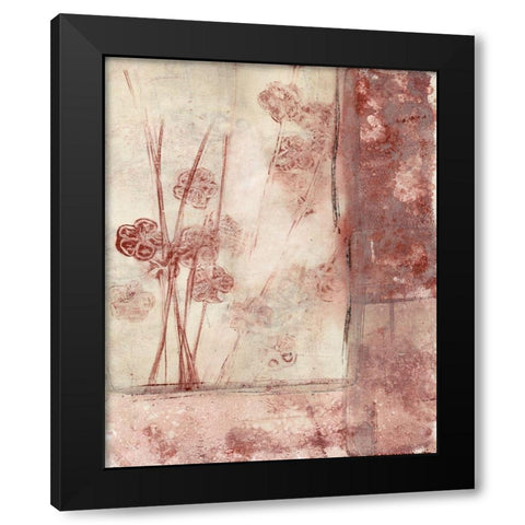 Framed Blossoms II Black Modern Wood Framed Art Print with Double Matting by Goldberger, Jennifer