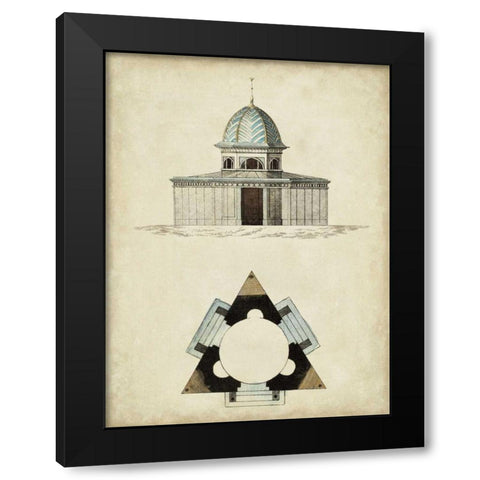 Garden Follies I Black Modern Wood Framed Art Print with Double Matting by Vision Studio