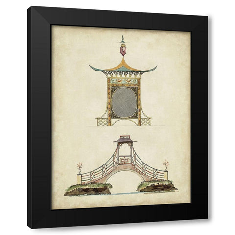 Garden Follies III Black Modern Wood Framed Art Print by Vision Studio