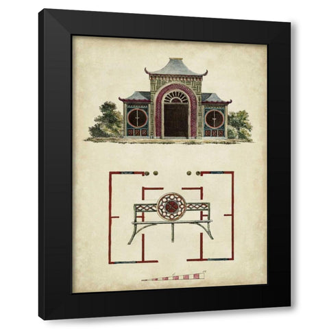 Garden Follies IV Black Modern Wood Framed Art Print with Double Matting by Vision Studio