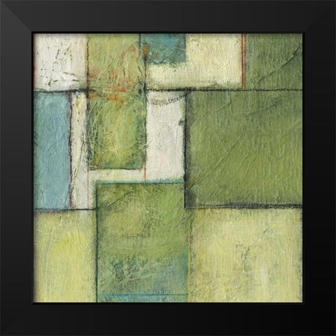 Green Space II Black Modern Wood Framed Art Print by Crawford, Beverly