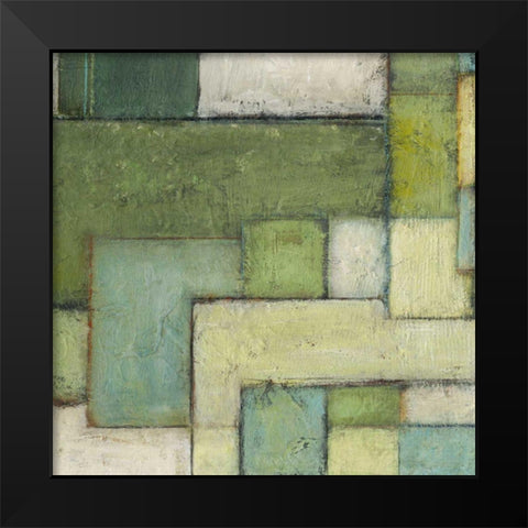 Green Space III Black Modern Wood Framed Art Print by Crawford, Beverly