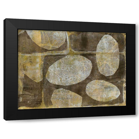 River Rock I Black Modern Wood Framed Art Print with Double Matting by Goldberger, Jennifer