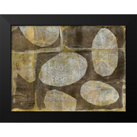 River Rock I Black Modern Wood Framed Art Print by Goldberger, Jennifer