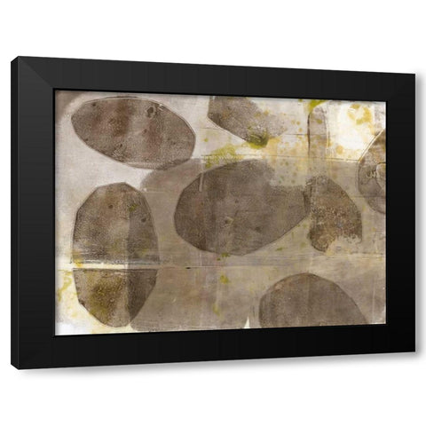 River Rock II Black Modern Wood Framed Art Print with Double Matting by Goldberger, Jennifer