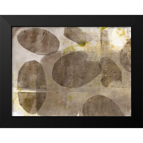 River Rock II Black Modern Wood Framed Art Print by Goldberger, Jennifer