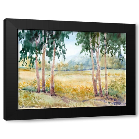 Luminous Meadow II Black Modern Wood Framed Art Print with Double Matting by OToole, Tim