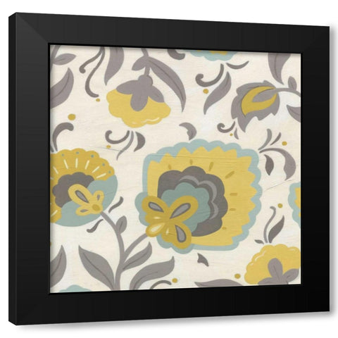 Bohemian Garden II Black Modern Wood Framed Art Print with Double Matting by Vess, June Erica