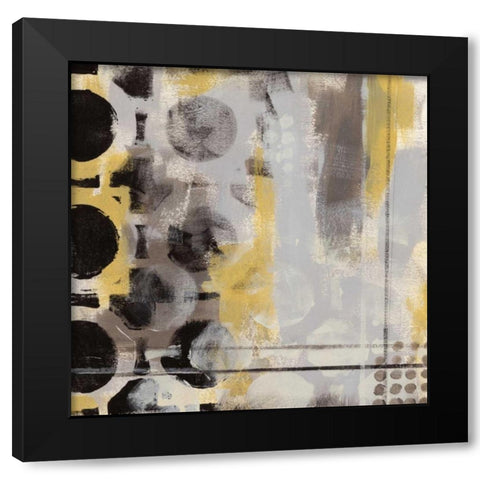 Circular Progression I Black Modern Wood Framed Art Print with Double Matting by Vess, June Erica