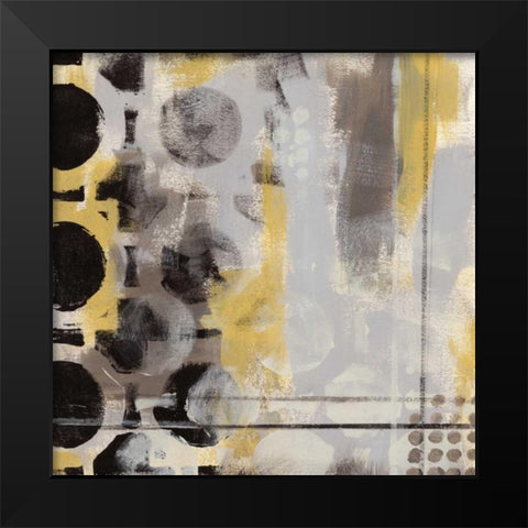 Circular Progression I Black Modern Wood Framed Art Print by Vess, June Erica