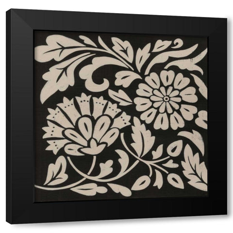 Ginter Charcoal II Black Modern Wood Framed Art Print with Double Matting by Zarris, Chariklia