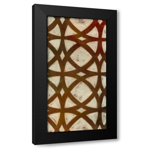 Circle Overlay I Black Modern Wood Framed Art Print by Meagher, Megan
