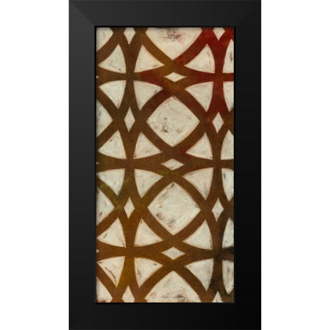 Circle Overlay I Black Modern Wood Framed Art Print by Meagher, Megan