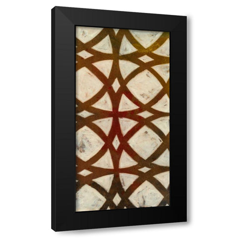 Circle Overlay II Black Modern Wood Framed Art Print by Meagher, Megan