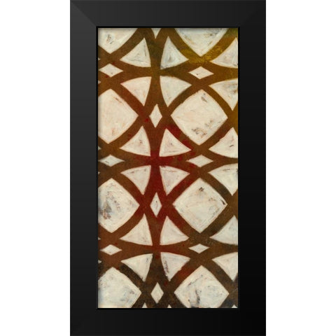 Circle Overlay II Black Modern Wood Framed Art Print by Meagher, Megan