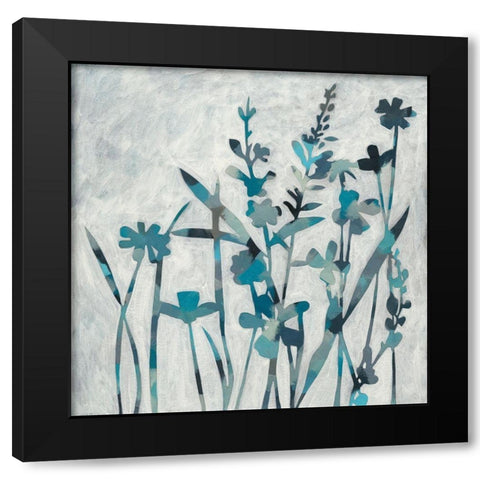 Twilight Garden I Black Modern Wood Framed Art Print with Double Matting by Zarris, Chariklia