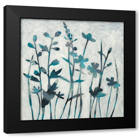 Twilight Garden II Black Modern Wood Framed Art Print with Double Matting by Zarris, Chariklia