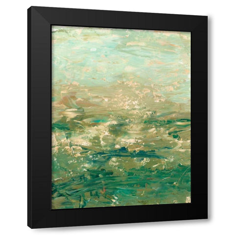 Mountain Horizon Black Modern Wood Framed Art Print by Harper, Ethan