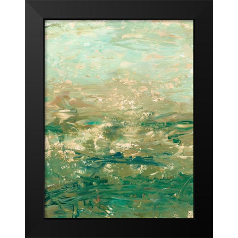 Mountain Horizon Black Modern Wood Framed Art Print by Harper, Ethan