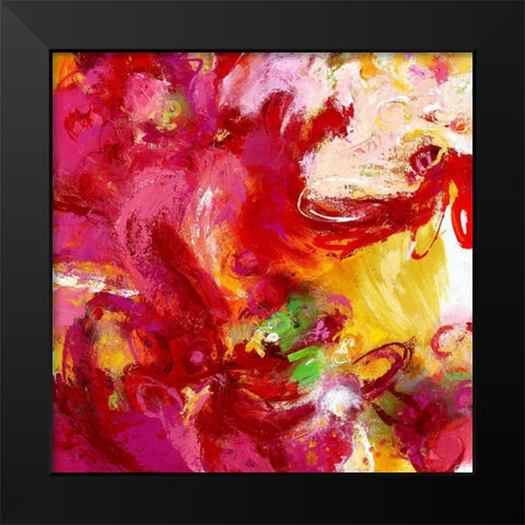 Twirl Me Black Modern Wood Framed Art Print by Bothne, Janet