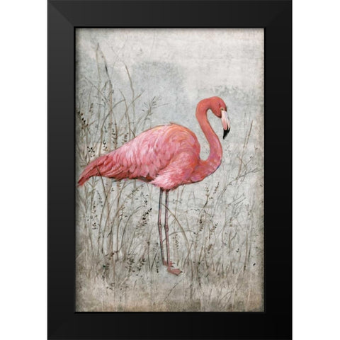 American Flamingo I Black Modern Wood Framed Art Print by OToole, Tim