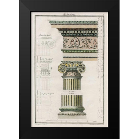 The Iconic Order Black Modern Wood Framed Art Print by Richardson