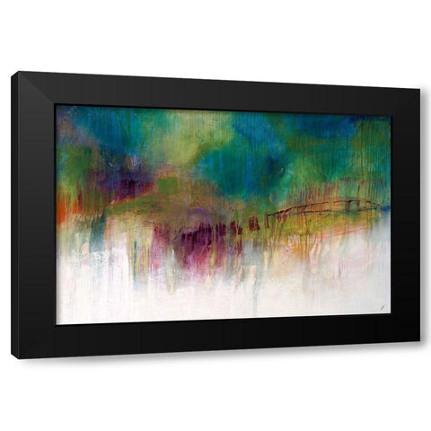 Efflorence Spring Black Modern Wood Framed Art Print with Double Matting by Schicker, Joshua