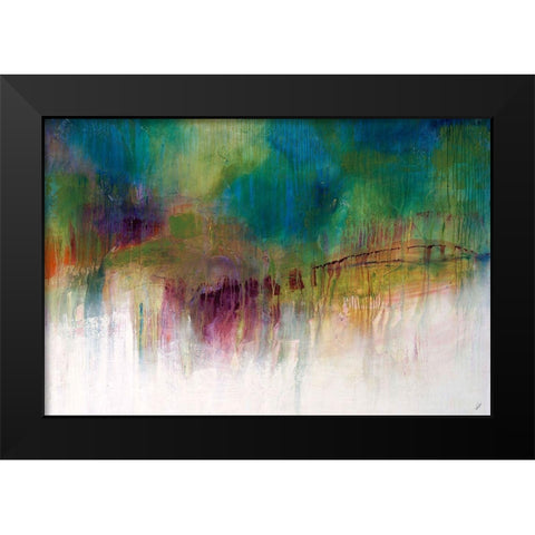 Efflorence Spring Black Modern Wood Framed Art Print by Schicker, Joshua