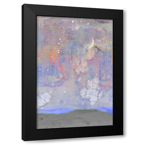 Silvery Moon II Black Modern Wood Framed Art Print by Ludwig, Alicia