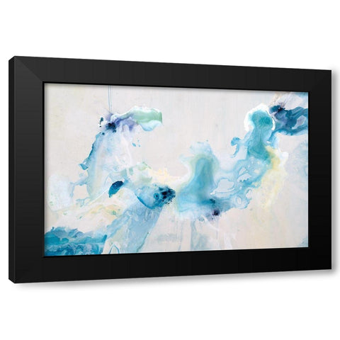 Gentle Breeze Black Modern Wood Framed Art Print by Taylor, Kari