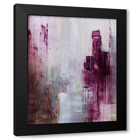 Plum Wine Black Modern Wood Framed Art Print by Taylor, Kari