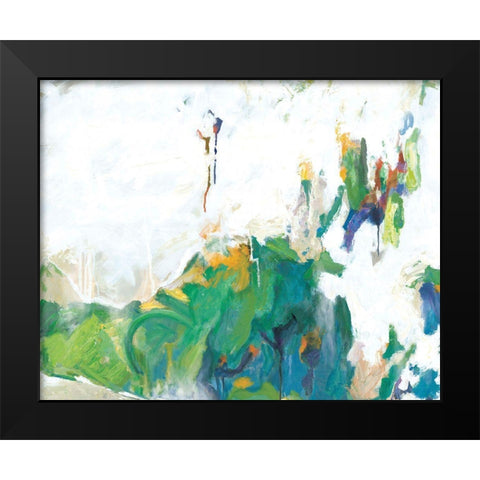 Hints of Spring Black Modern Wood Framed Art Print by Circle Art Group