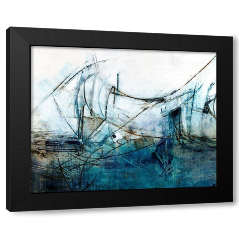 Enduring Black Modern Wood Framed Art Print with Double Matting by Taylor, Kari
