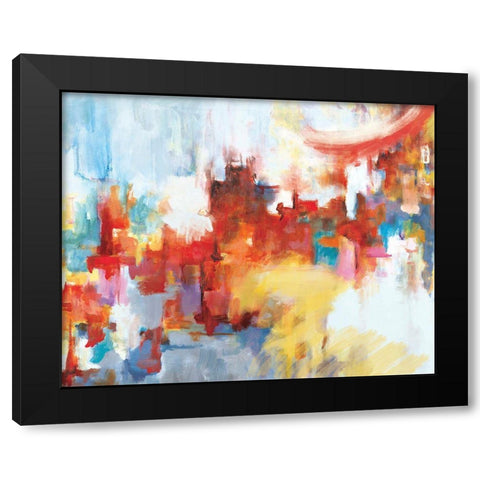 City Night II Black Modern Wood Framed Art Print by Circle Art Group