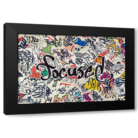 Focused - Urban Inspiration Black Modern Wood Framed Art Print by Circle Art Group