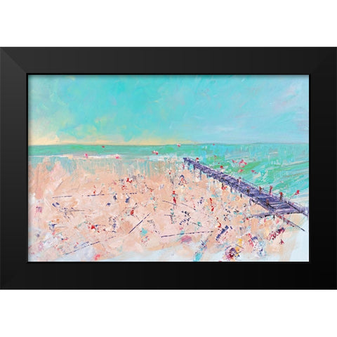 Spring Break II Black Modern Wood Framed Art Print by Circle Art Group
