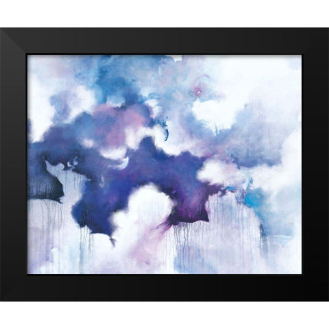 Acquiesce Black Modern Wood Framed Art Print by Circle Art Group