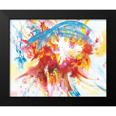 Summer Days Black Modern Wood Framed Art Print by Circle Art Group