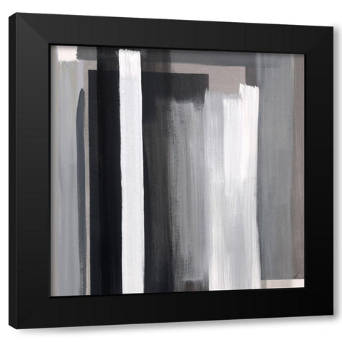 Between the Layers II Black Modern Wood Framed Art Print by Edmunds, Sydney