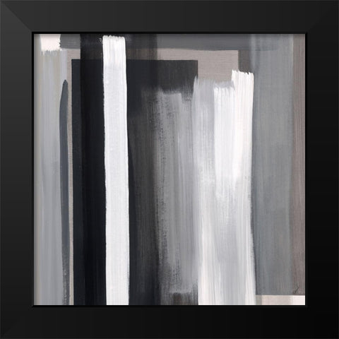 Between the Layers II Black Modern Wood Framed Art Print by Edmunds, Sydney