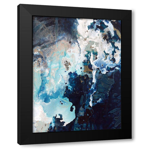 Deep Blue Pool Crop Black Modern Wood Framed Art Print by Taylor, Kari