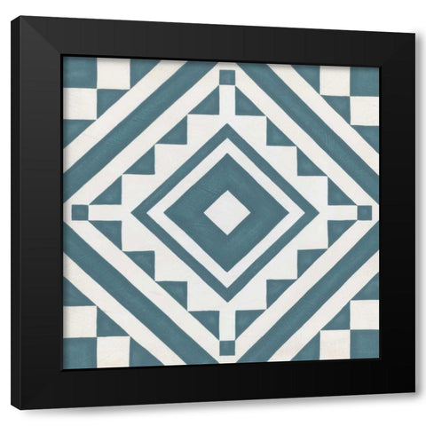 Modern Quilt IX Black Modern Wood Framed Art Print with Double Matting by Vess, June Erica