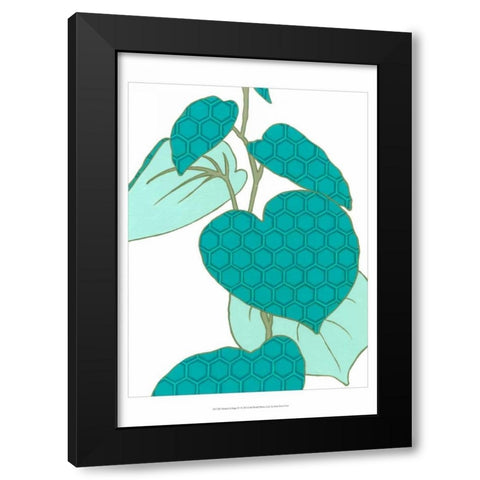Modern Foliage IV Black Modern Wood Framed Art Print with Double Matting by Vess, June Erica