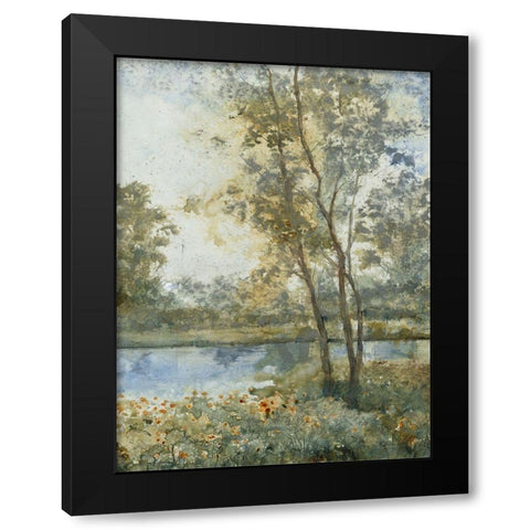 Custom Ethereal Waters II (ASH) Black Modern Wood Framed Art Print with Double Matting by OToole, Tim