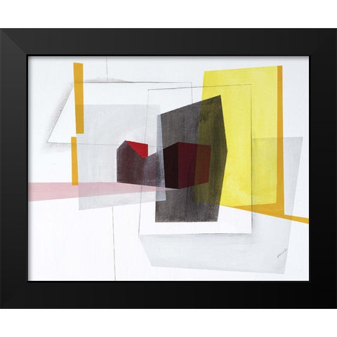 Mixtape II Black Modern Wood Framed Art Print by Edmunds, Sydney