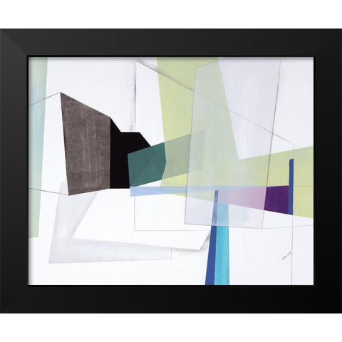 Mixtape IV Black Modern Wood Framed Art Print by Edmunds, Sydney